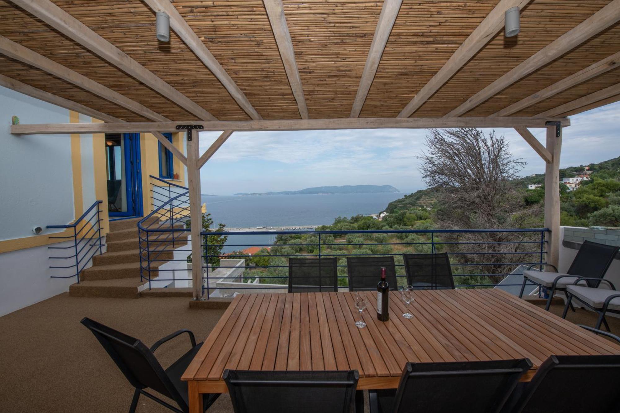 Villa Evmenia Panoramic View & Sea Front Apartments Skopelos Exterior foto